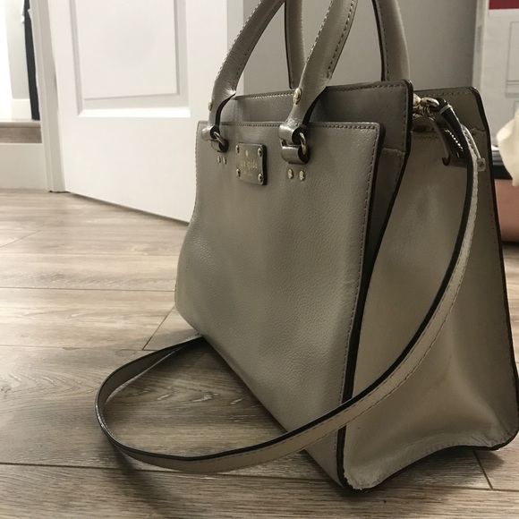 Kate spade beige shoulder hand carry handbag - Picture 2 of 6